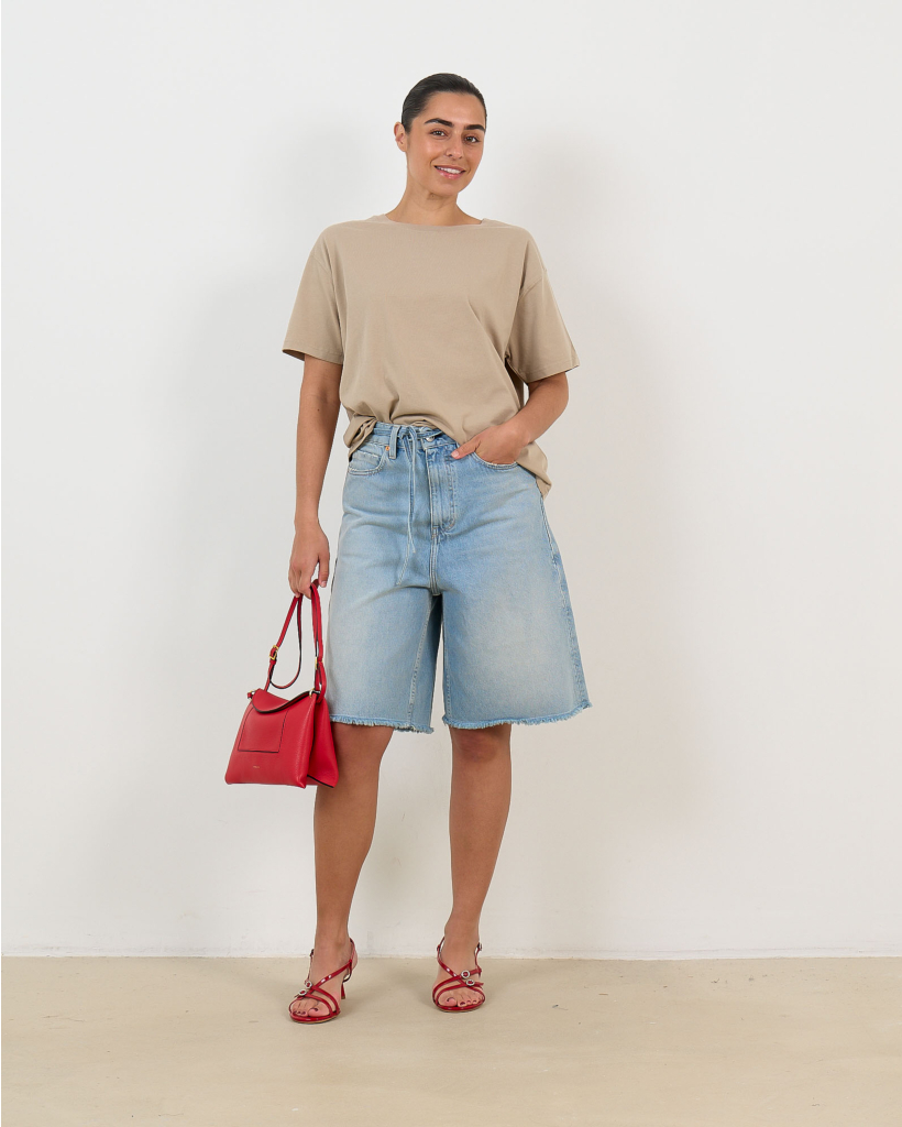 Fizvalley Oversized T-shirt Beige