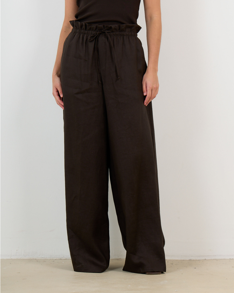 Dwindle Regular Fit Pantalon Donker Bruin 