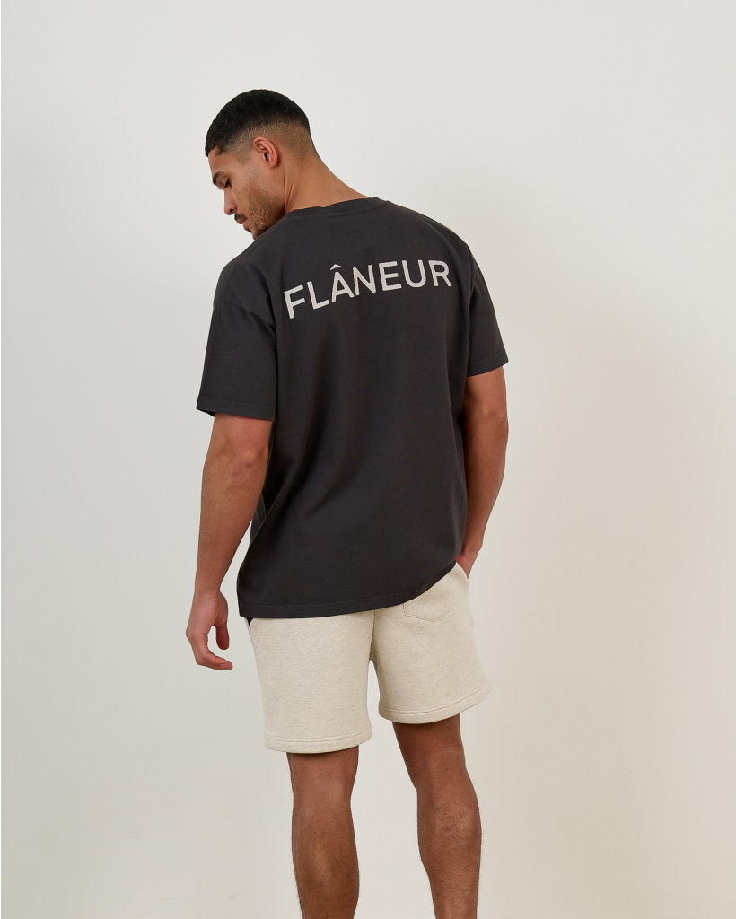 Dubbel Logo T-shirt Zwart