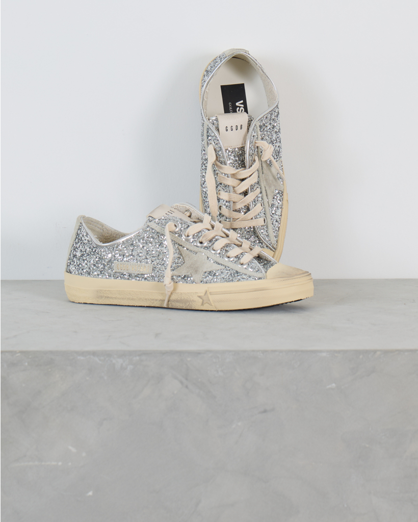 V-Star Sneaker met Glitters Zilver