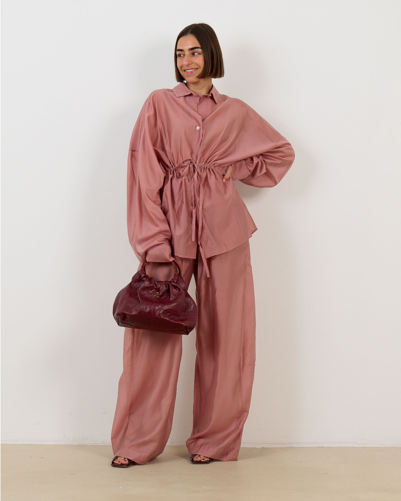 Dore Mussola Pantalon Regular Fit Antique Pink