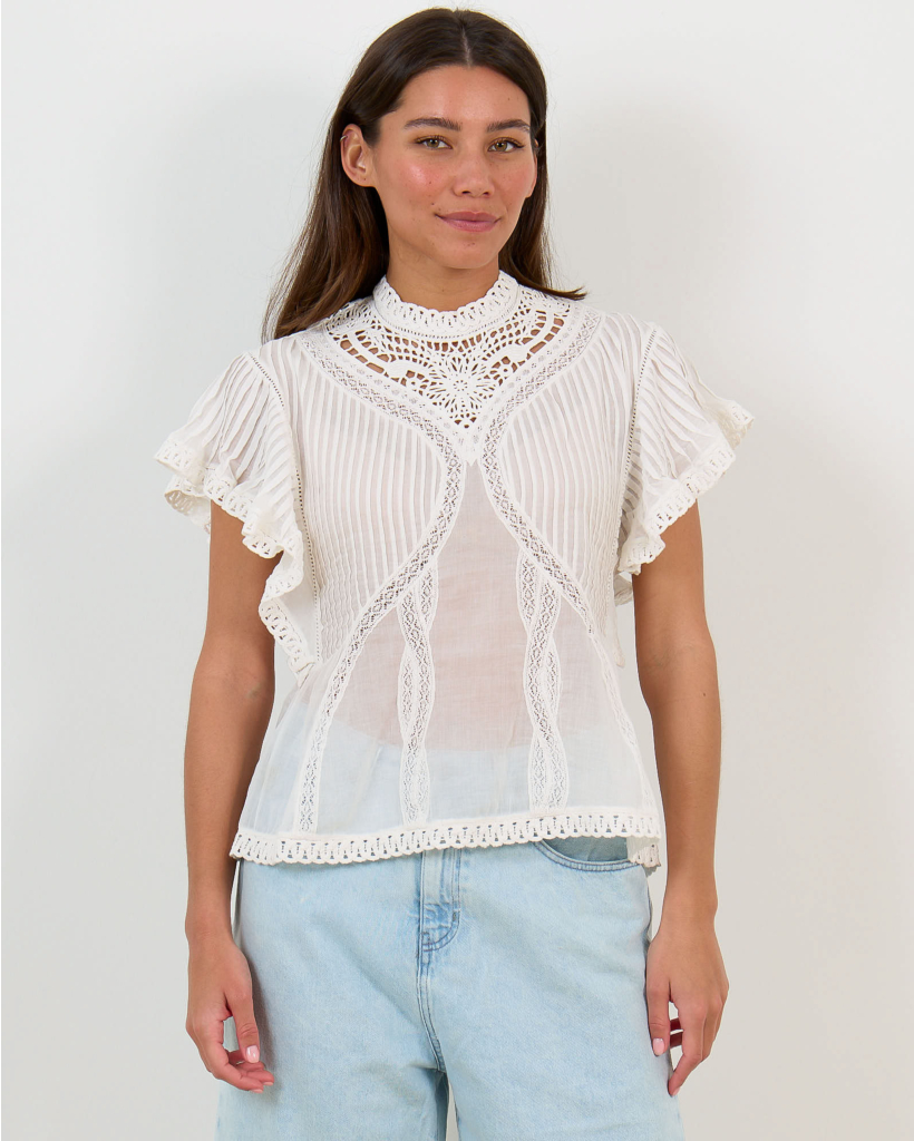 Organisch Katoenen Blouse Off White