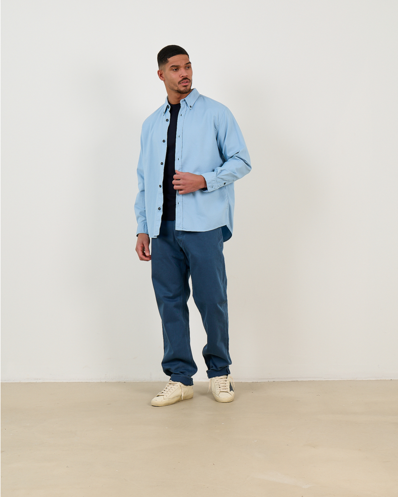 2100021 Ghost Logo Shirt Navy Blue