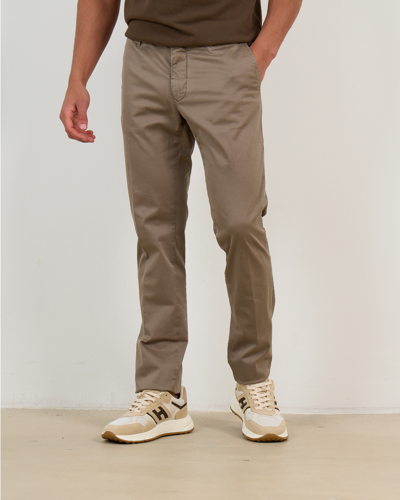 Katoenen Pantalon Taupe