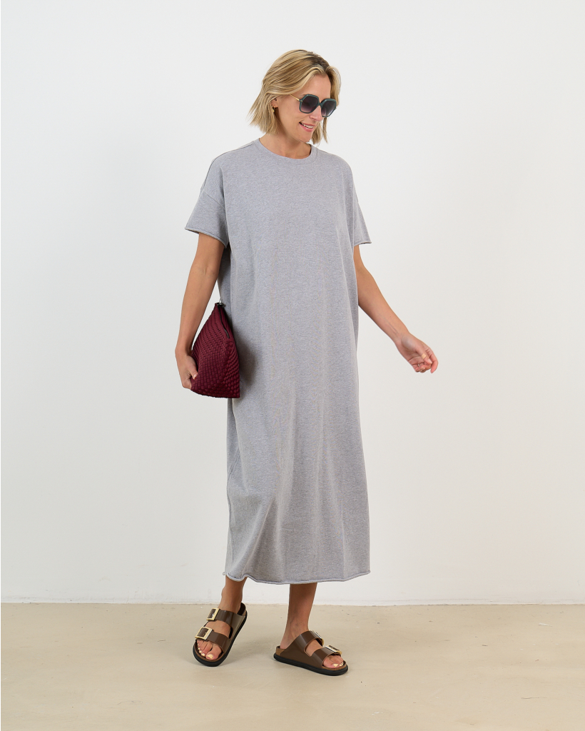 Gigi Maxi T-shirt Jurk Grijs Mêlee
