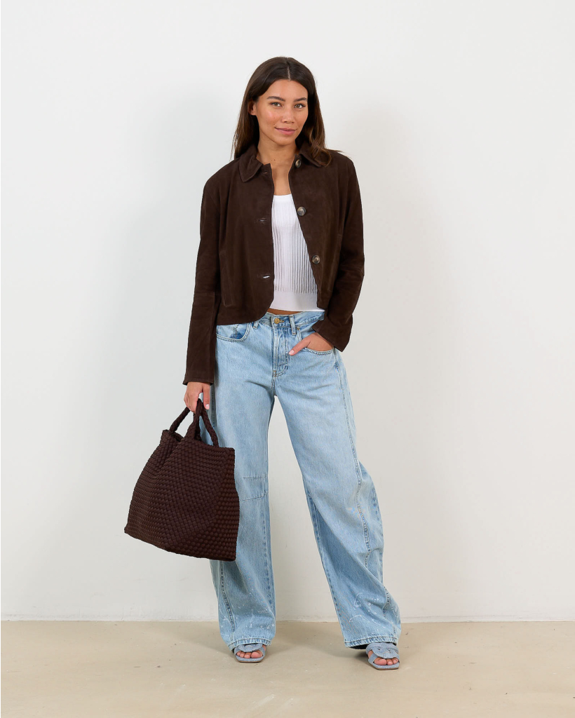 Lirella Slim Fit T-Shirt met Ajourpatroon Wit