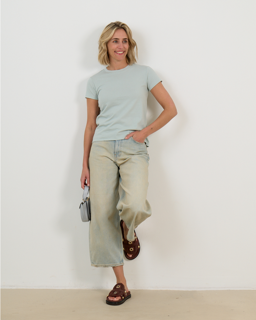 Mini Boy T-Shirt Sea Glass Blauw