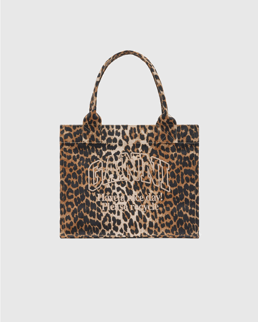 Canvas Tote Bag Leopard 