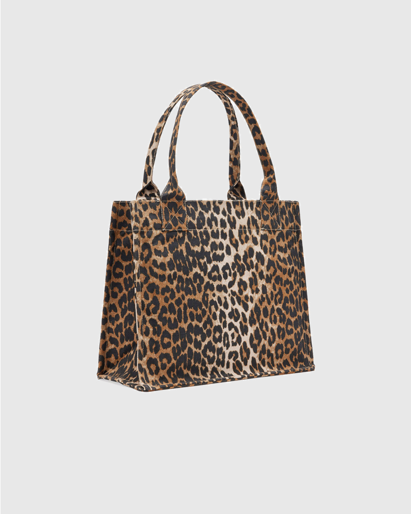Canvas Tote Bag Leopard 