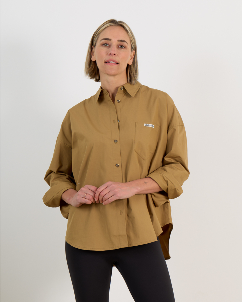 Hailey Blouse Lange Mouw Oker