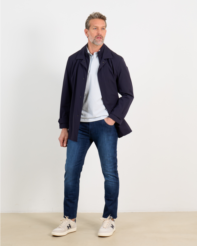 Tokyo Zip Jeans Donkerblauw