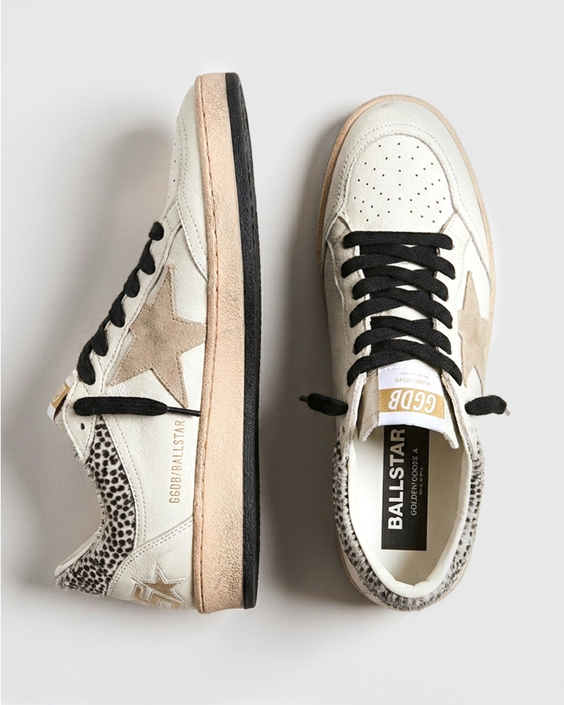 Ballstar Leren Sneaker Cream
