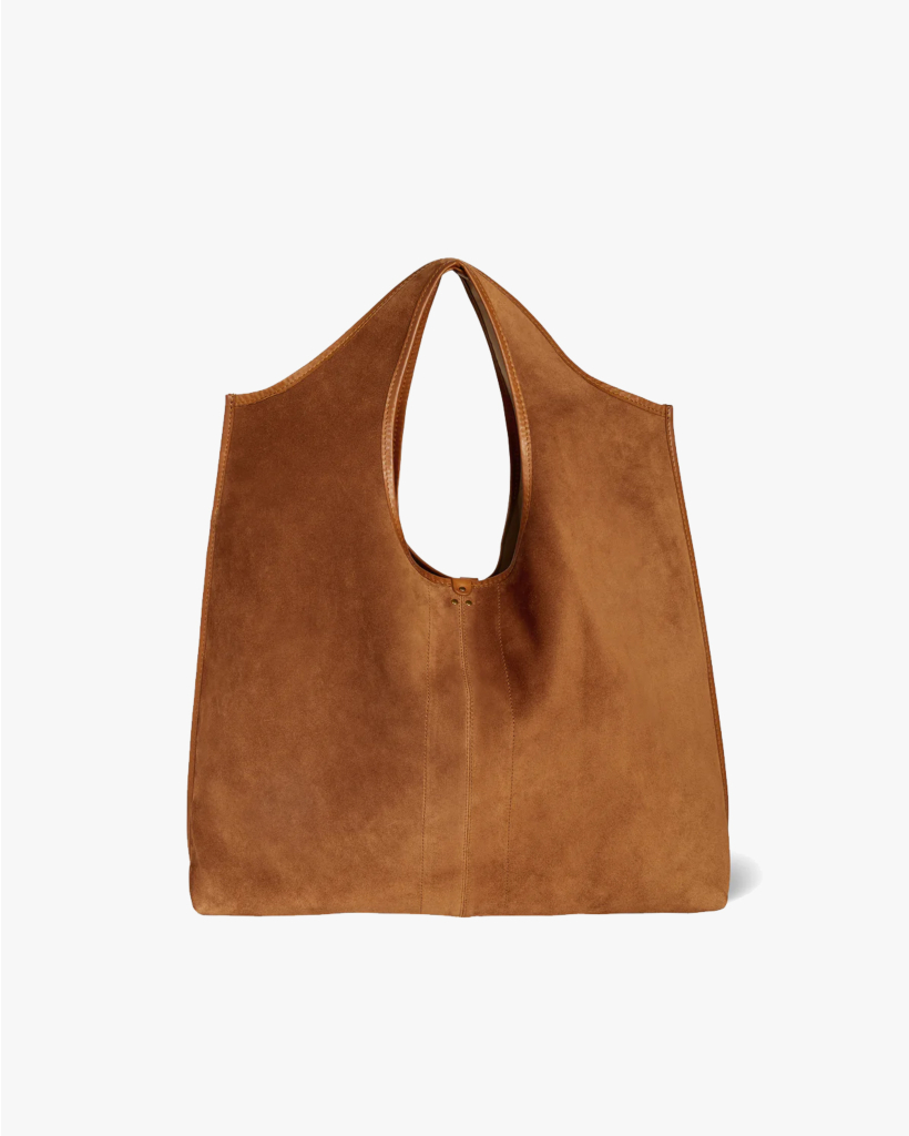 Paco Tas Caramel Split Suede