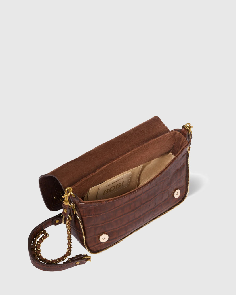 Bobi S Tas Imprimé Croco Cigare Sheepskin