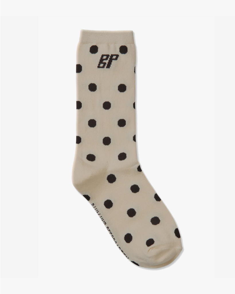 Ling Polkadot Sok Ecru/Bruin