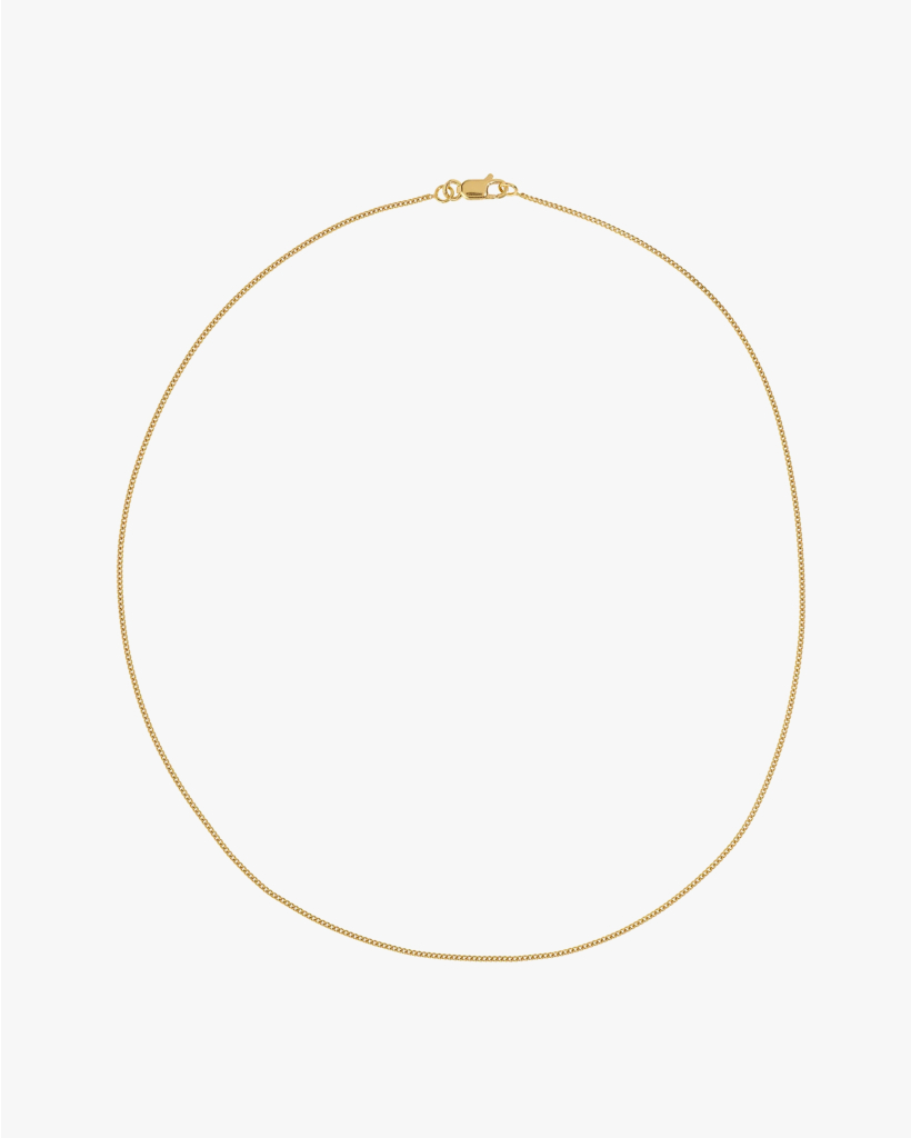 Gourmet Plain Necklace Gold Plated