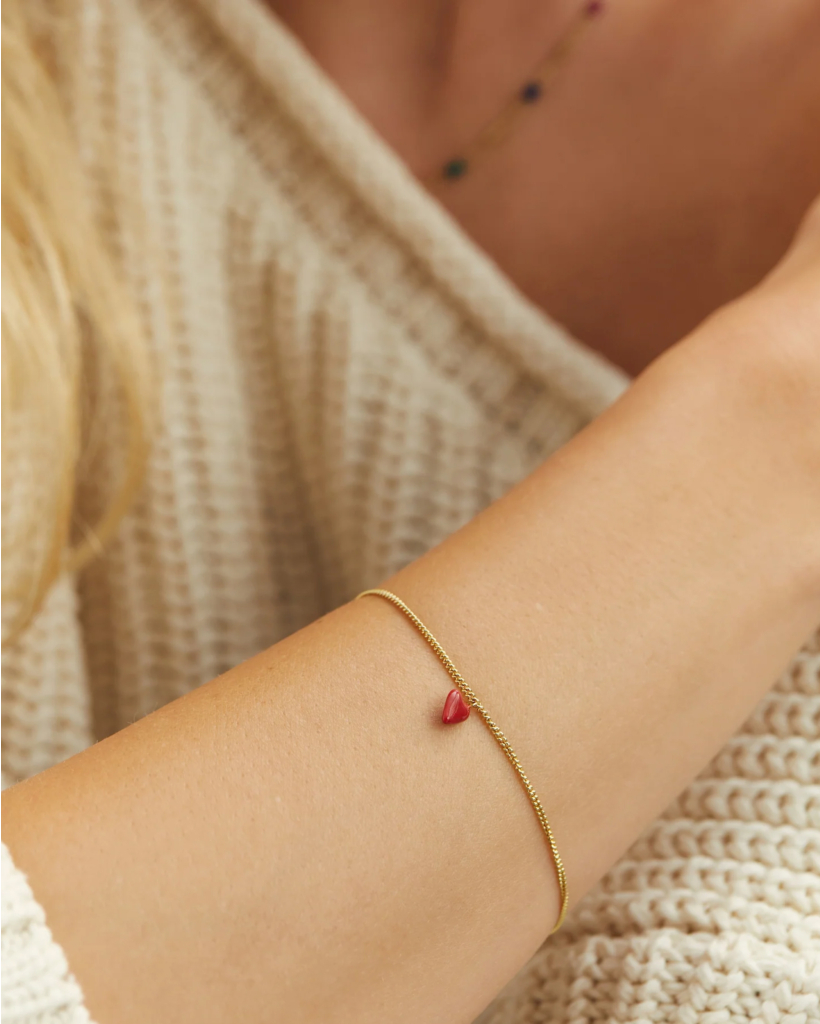 Heart Beat Bracelet Gold Plated
