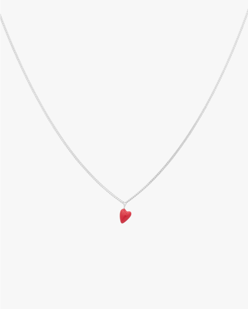 Heart Beat Necklace Silver