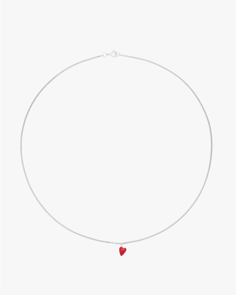 Heart Beat Necklace Silver