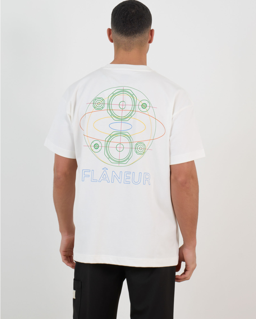 Speaker Graphic Design T-Shirt Wit