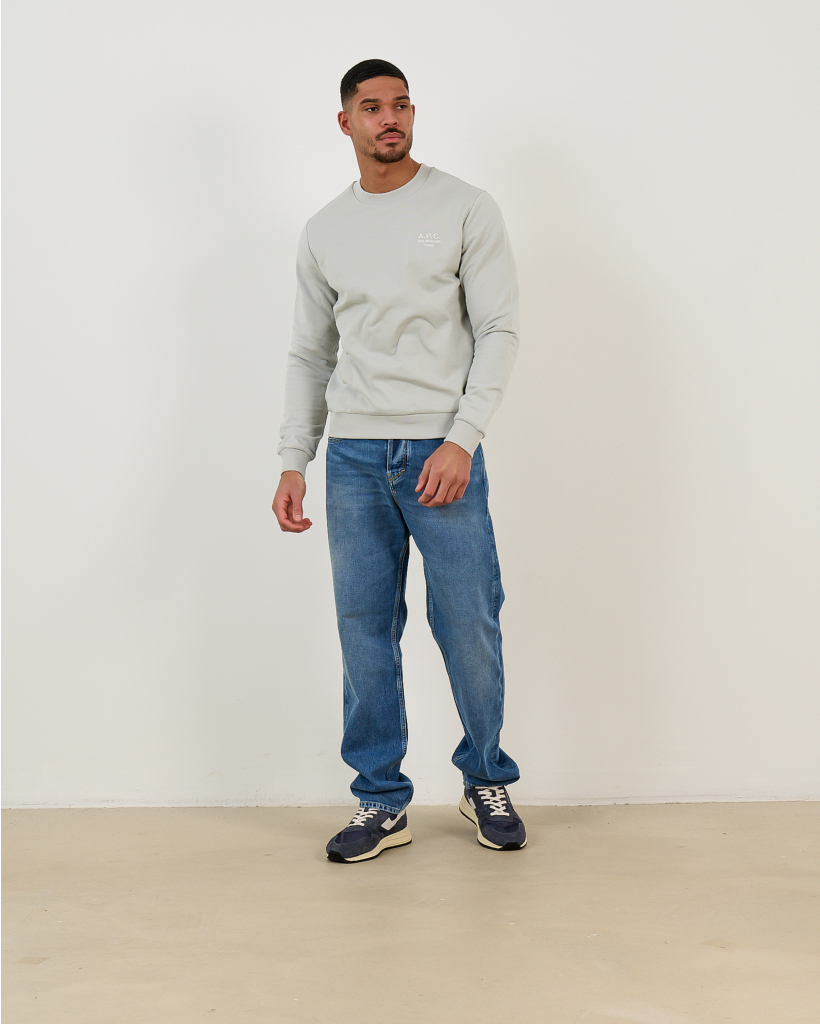 Rue Madame Sweatshirt Bleu GRrijs /Wit