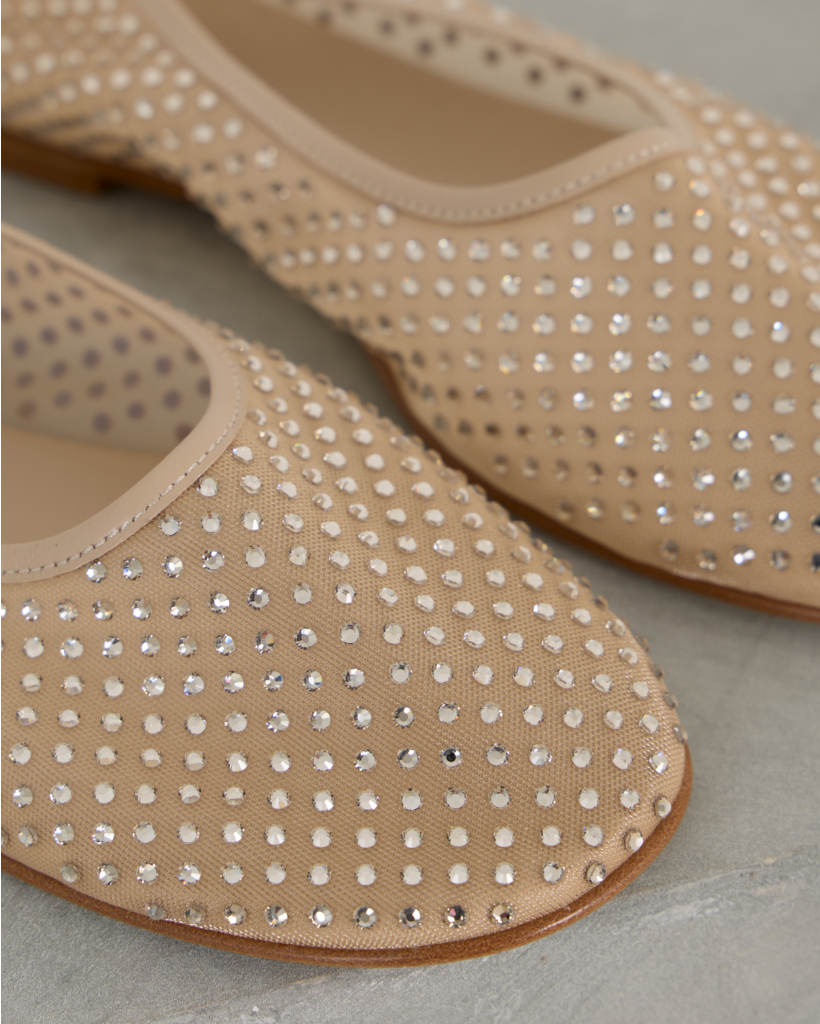 Balla Mesh Pump Crystal Beige