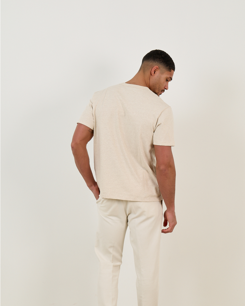 T-shirt Korte Mouw Ecru 