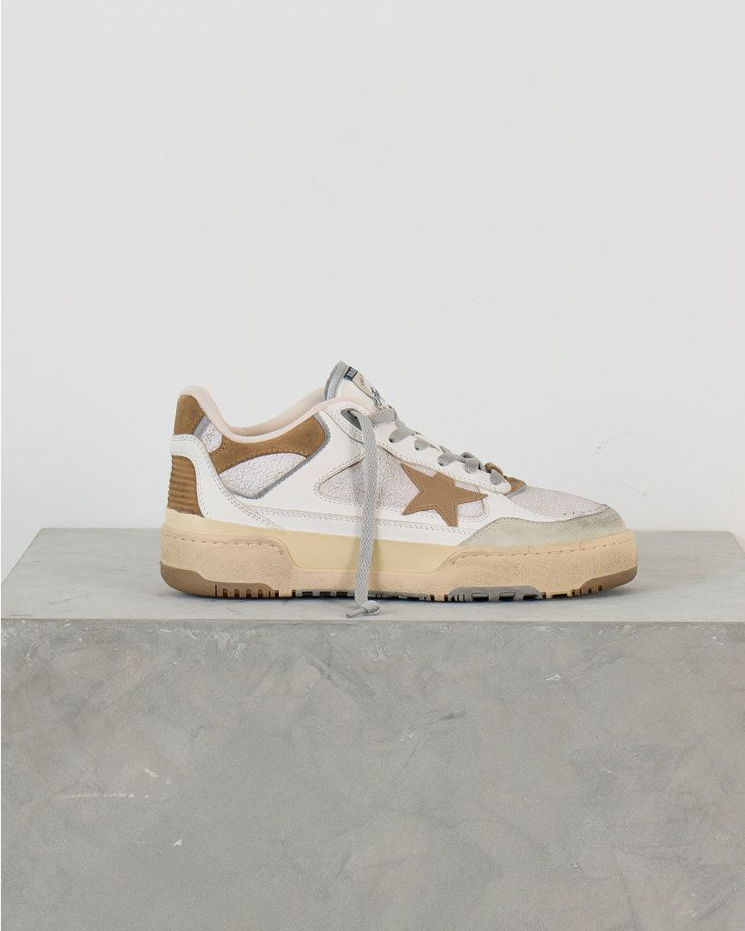 Forty 2 Sneaker Wit Beige