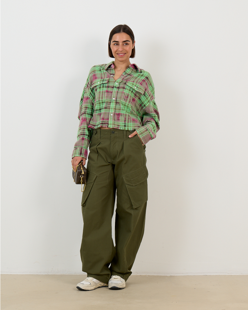 Barrel Cargo Pants Olive Green