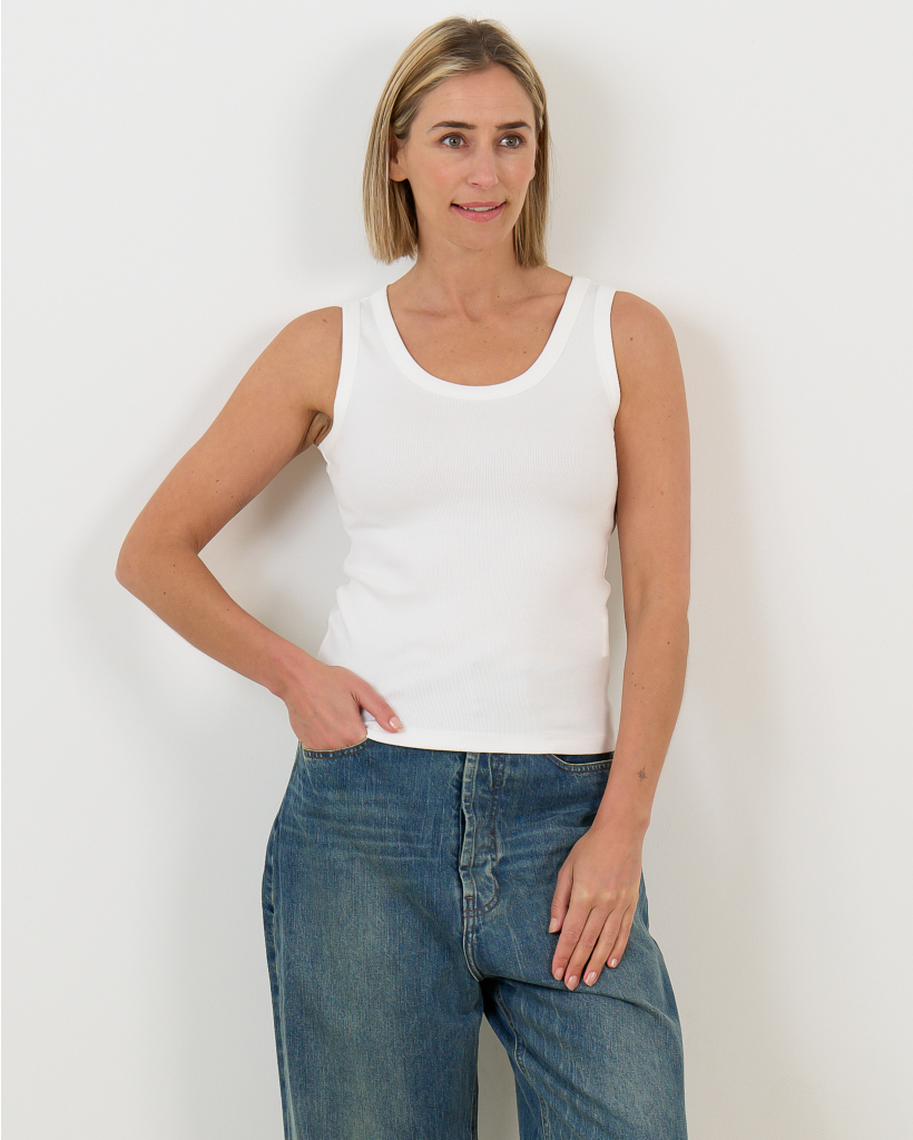 Rib Tanktop Wit