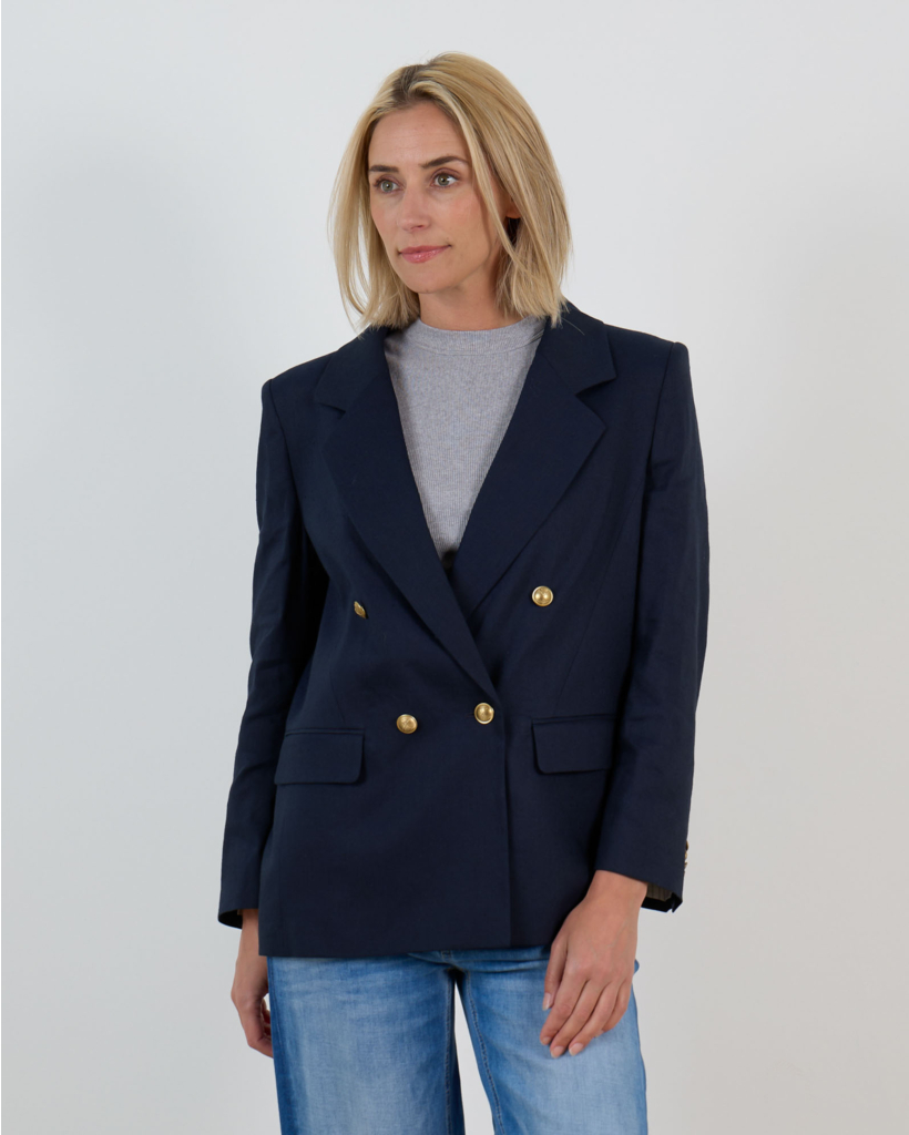 Hadlow Blazer Navy Gouden Knopen