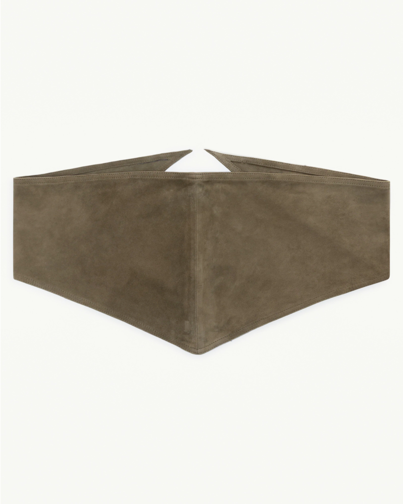 Lucy Suede Triangle Sjaal Kaki