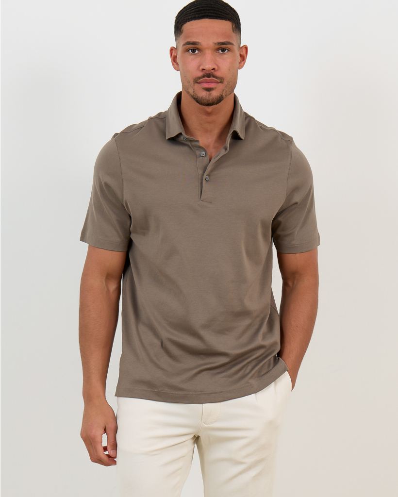 Gemerc Pique Polo Lang Taupe