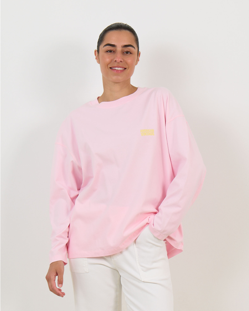 Gixy Oversized Longsleeve Cotton Candy