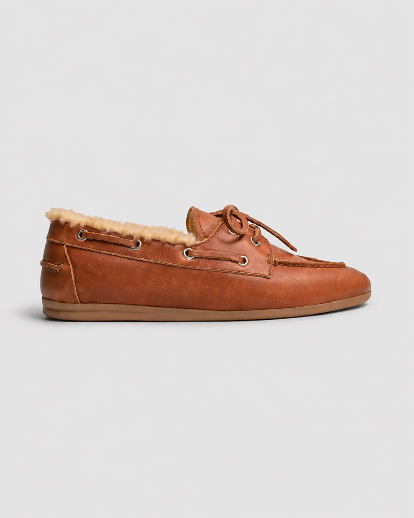 Boat Loafer Brushed fur Bruin