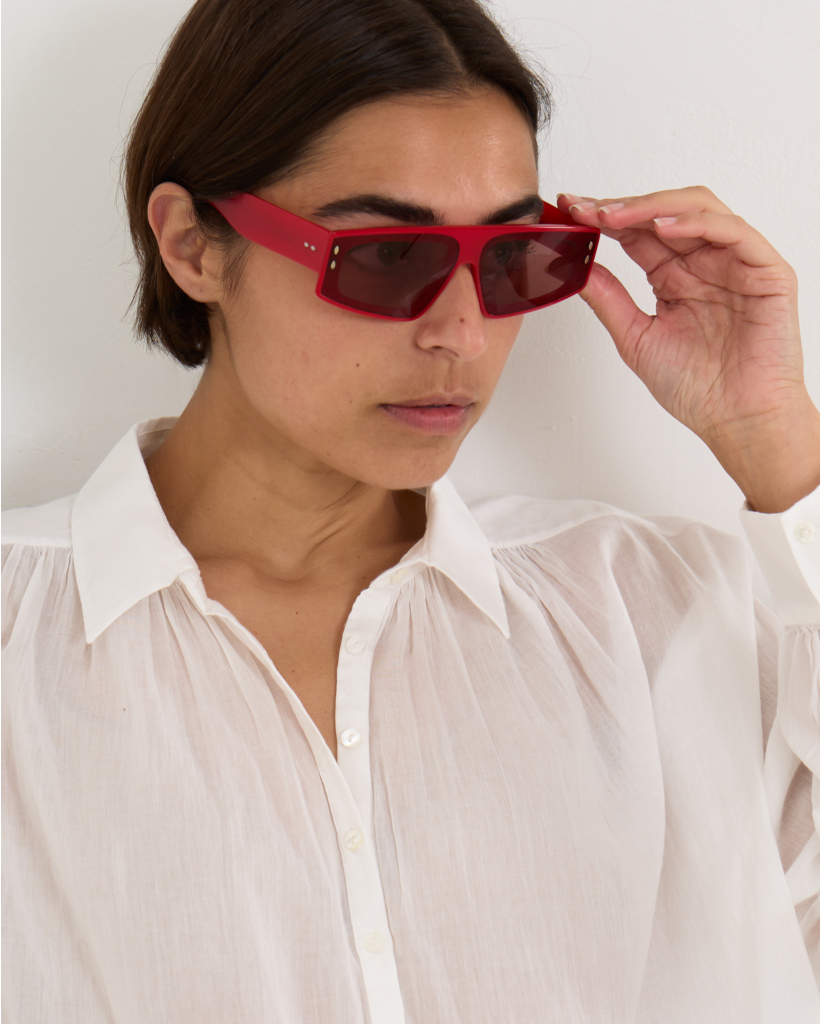 Sunglasses Zoomy Pearled Red Burgundy