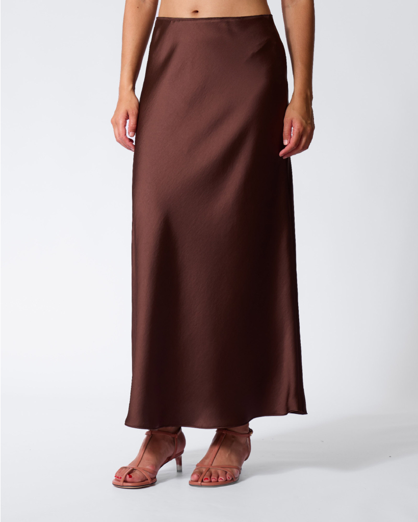 Satijnen Maxi Rok Marone