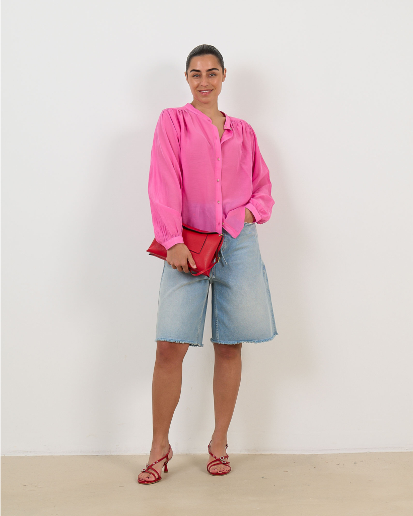 Gladis Katoen-Zijde Blouse Bloom