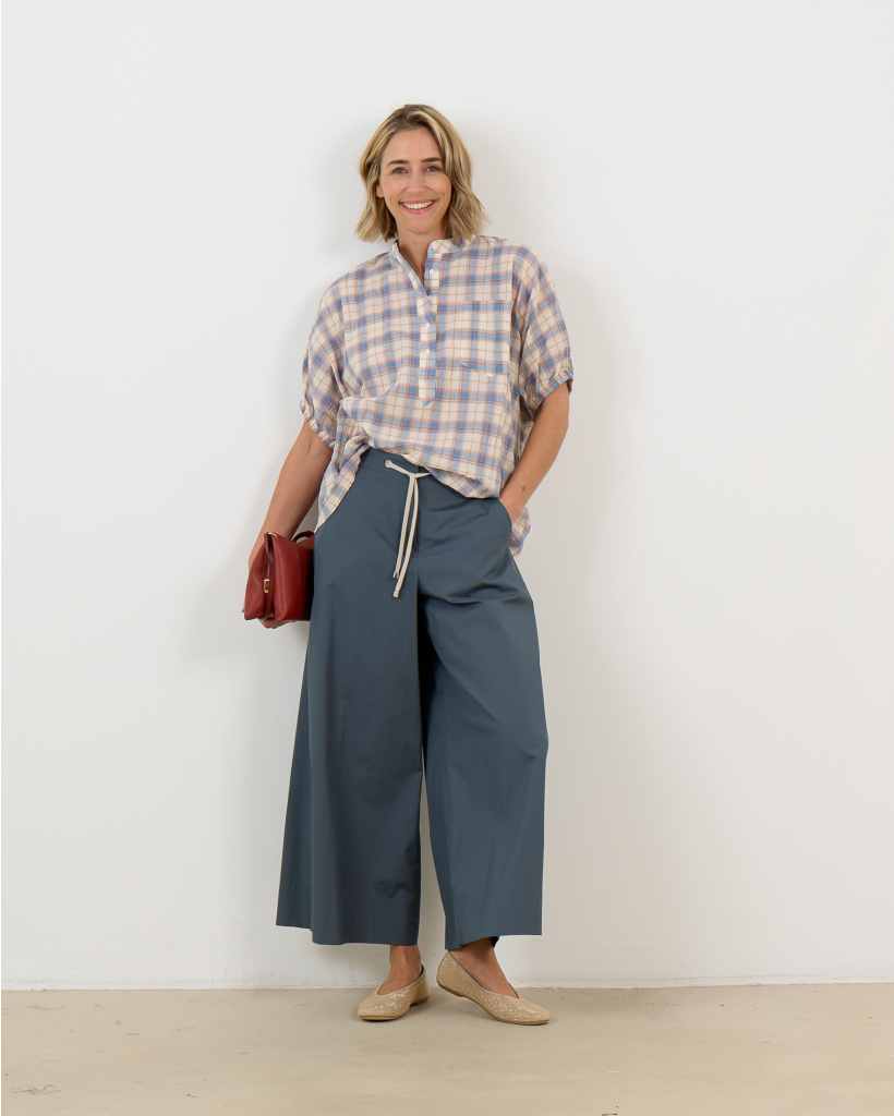 Wide Leg Pantalon Inkt 