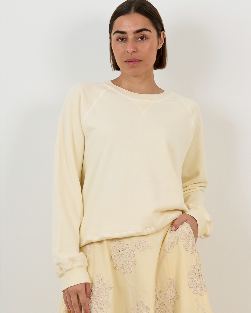 Marathon Sweatshirt Geel 