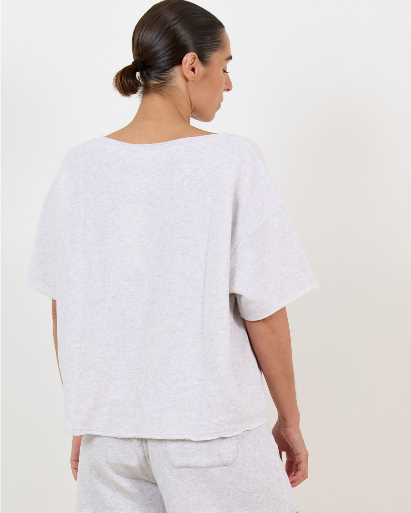 Atubay T-shirt met Logo Grijs