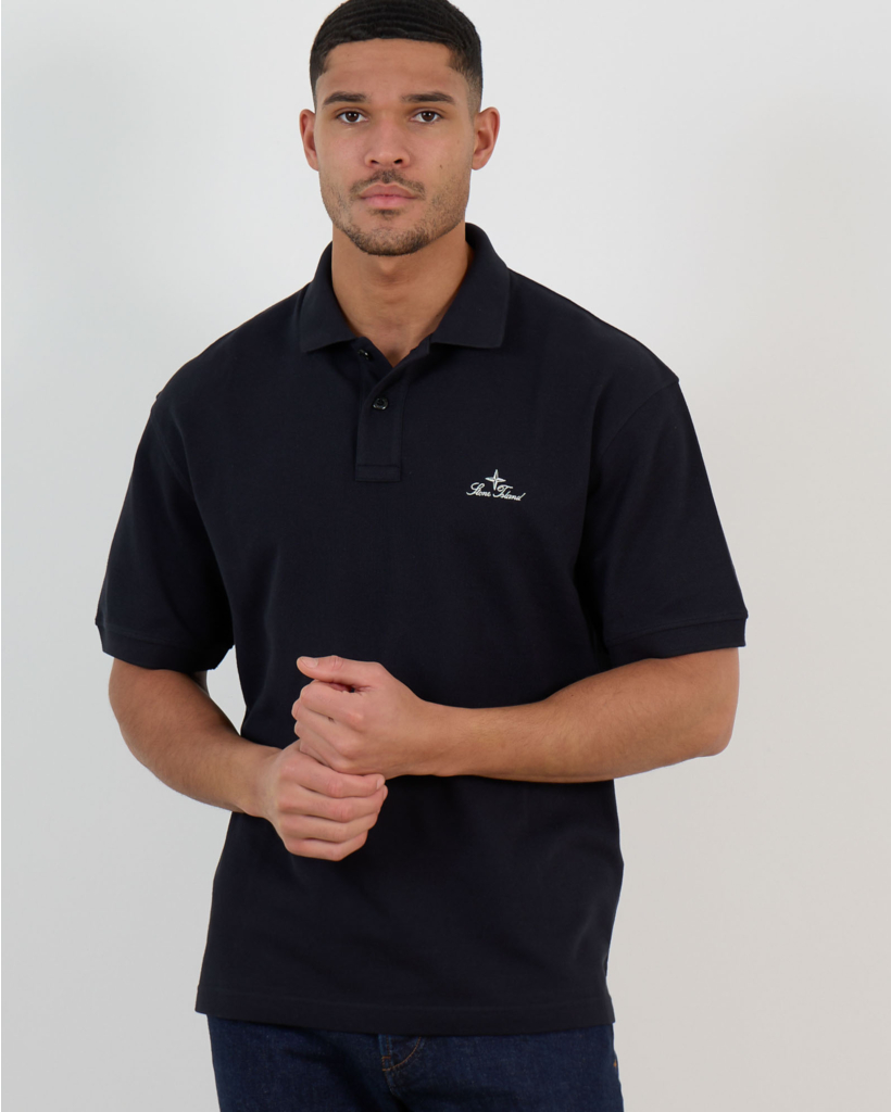 2200001 Polo Korte Mouw Donker Blauw Marine