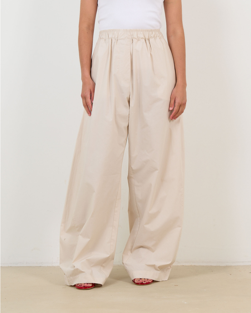 Dora Poplin Relaxed Pantalon Zand
