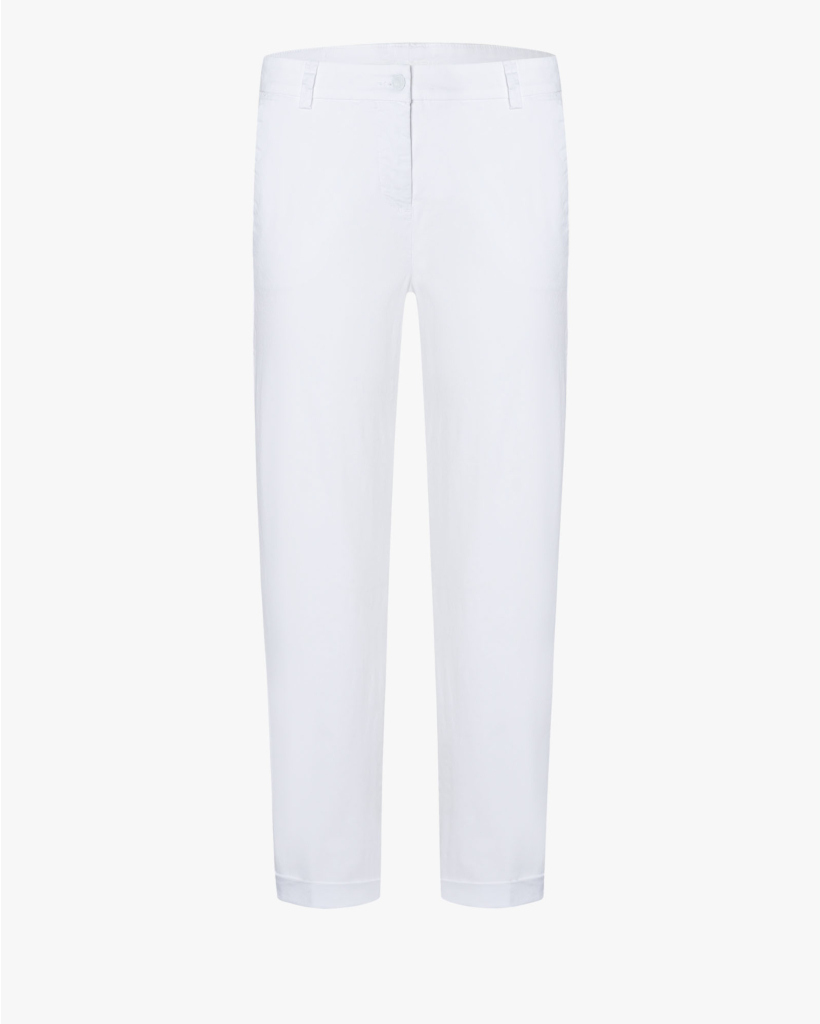 Karina turn-up Pantalon Pure White