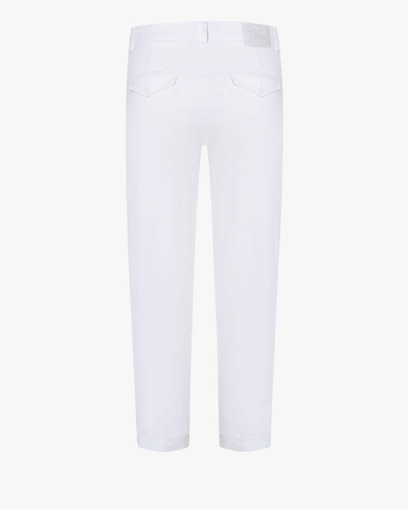 Karina turn-up Pantalon Pure White
