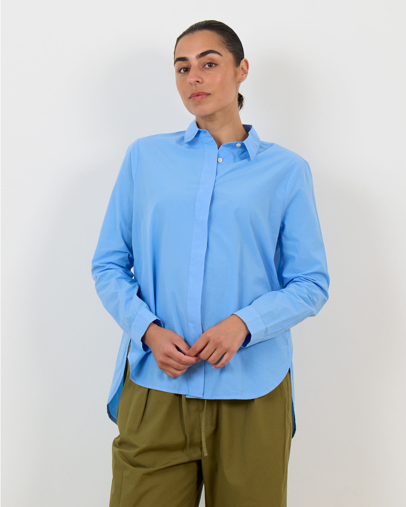 Julie Concealed Placket Blouse Bora
