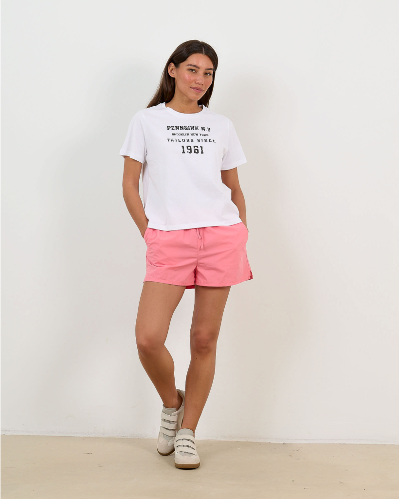 Elastische Short Roze