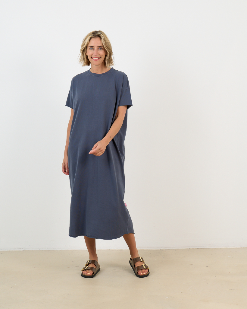 Gigi Maxi T-shirt Jurk Antraciet