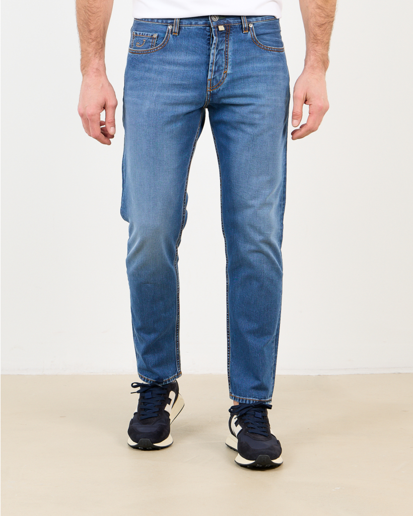 Slim Fit Jeans Blauw 