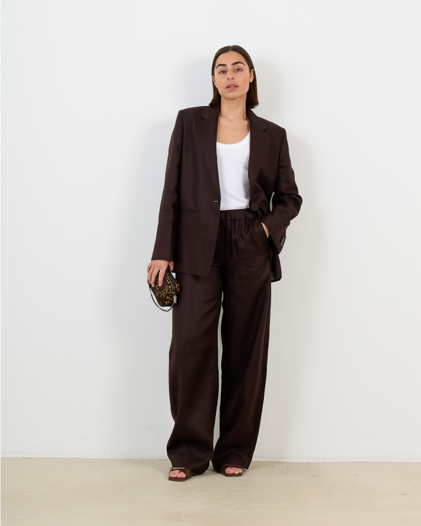Consider Regular Fit pantalon Donker Bruin 